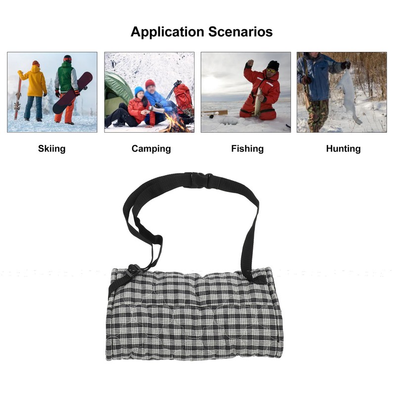 Hand Warmer Pouch Soft Comfortable Warm Adjustable Strap Hand Muffs