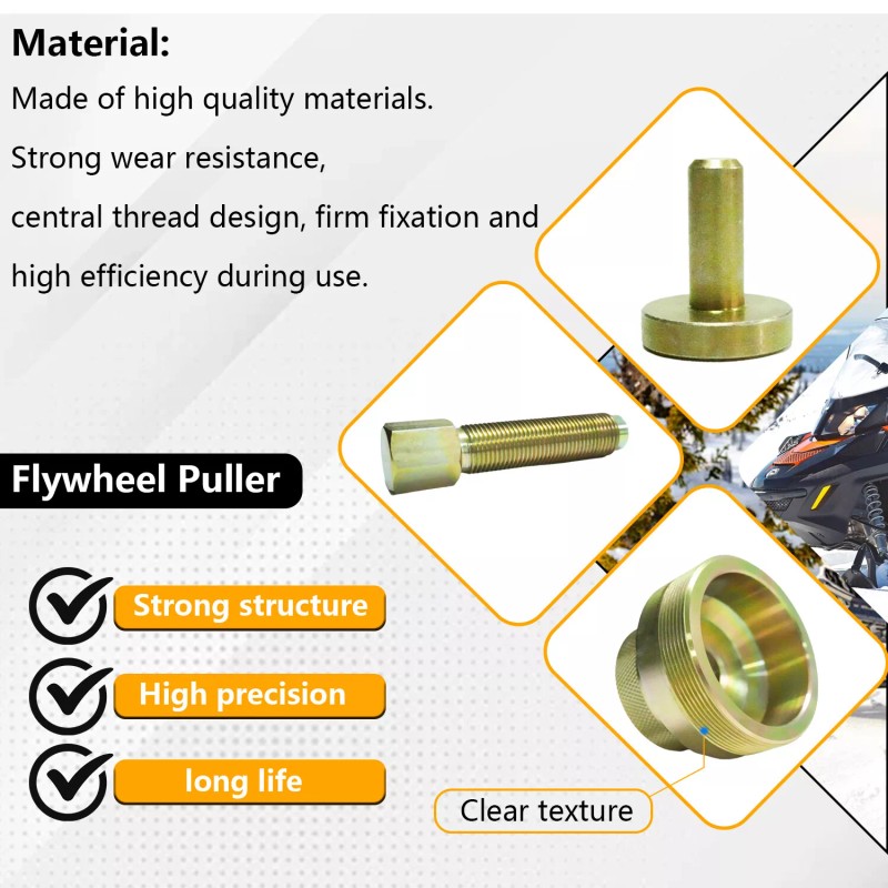 JINFANNIBI Snowmobile Flywheel Puller Remover Tool Kit for Ski Doo