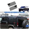 Rear Side Window American Flag Decals Fit for 2003-2009 Hummer
