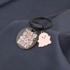 BEKECH This Is Some Boo Sheet Keychain Ghost Keychain Boo