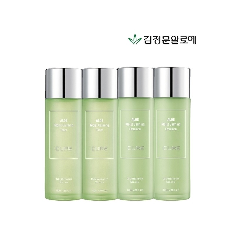 2 Cure Calming Toners + 2 Calming Emulsions / 큐어