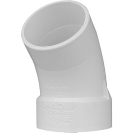 Charlotte Pipe Schedule 40 4 in. Hub x 4 in. Dia. Spigot PVC Street Elbow
