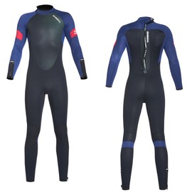 Wetsuit Men Women 5mm Neoprene Full Suit Scuba Diving Suit Wet Suit Back Zipper Cold Water Swimsuits for Surfing Snorkeling D530186M-XXXL