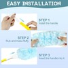 Replacement Duster Handle Extended Handle, 3Pcs Extender Duster Mop Handles,Extendable