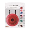Korky 2023BP Universal Flapper for Toto Toilet Repairs, 3", Red