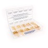 Minischrauben.com Assortment Box with 360 Pieces Small Brass Wood Screws