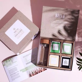 YOUR TEA NEW !! Your Tea- 14 Day Liver Cleanse - Including Leak- Proof Glass Thermos