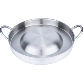 Large Mexican Style Wok Comal Cazo Griddle Fryer Chicharron Deep Fry Pan Stainless Steel For Carnitas Panza Abajo 21.5"X4" Paella Belly Up