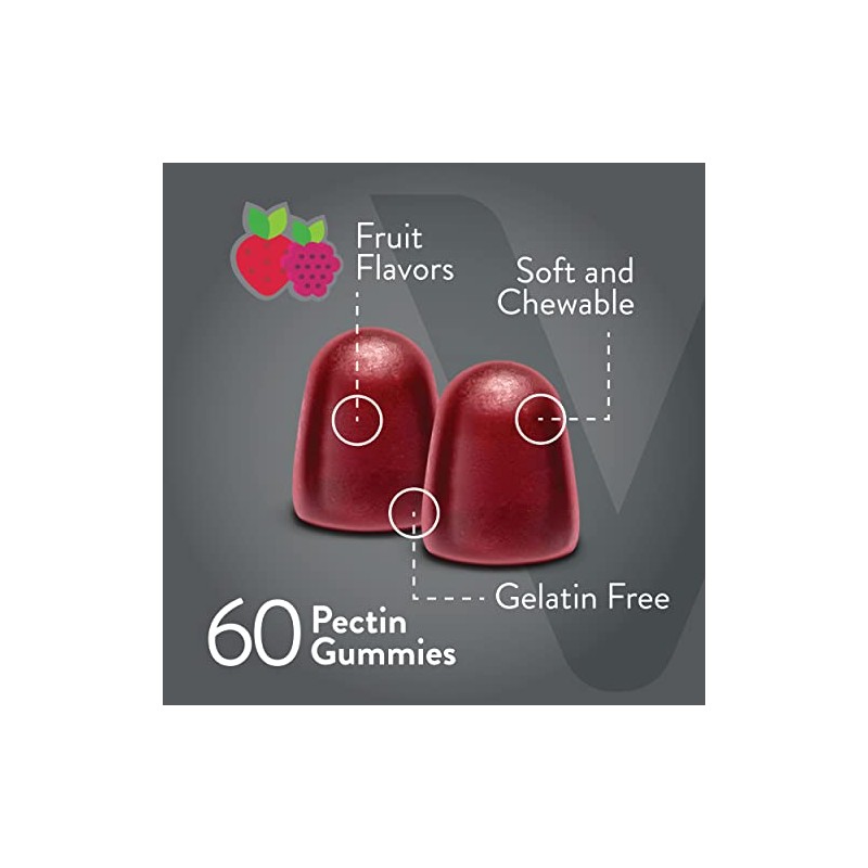 Gomitas de fibra de 5 g, 60 unidades, 1 paquete