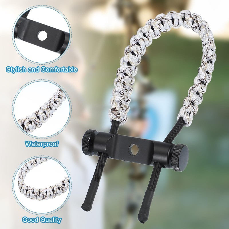 MECCANIXITY Archery Bow Wrist Sling 15.75 Inch 550 Paracord Strap
