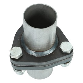 acylph Exhaust Triangle Flange QuickFix Repair Pipe Kit w/Gasket & Hardware Universal 2" OD 3 Bolts