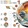 KAAYEE Wooden Puzzles for Adults, Planet Travel Wood Jigsaw Puzzle
