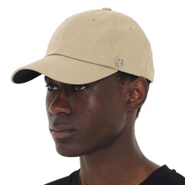 UNDERCONTROL Extra Large Oversized High Crown Ball Cap for XXL Big Head Hand Stitched Steel Label Relaxed Adjustable Closure Unisex Plus Size XL Cotton Dad Cap Korean (Beige)