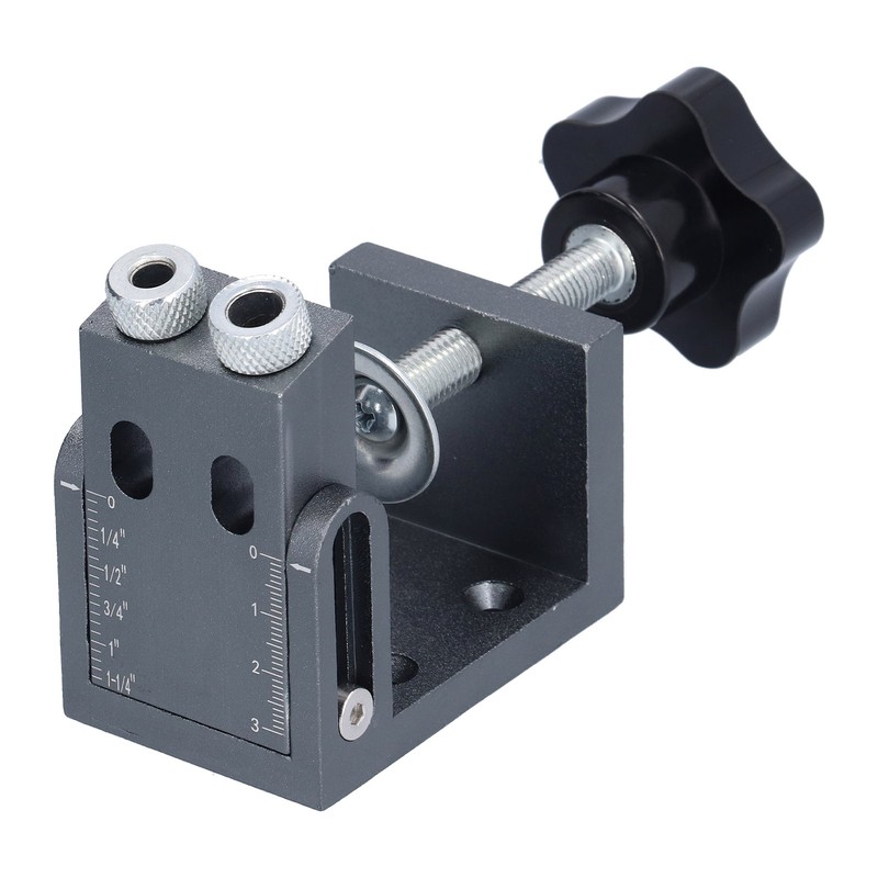 52Pcs Oblique Pocket Hole Jig Inclined 15 Degree Adjustable Drilling
