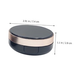 FRCOLOR 15G Empty Loose Powder Container with Puff Portable Makeup Powder Dispenser for DIY Capacity Lightweight and Convenient for Travel and Everyday Use