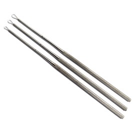 Medentra Set Of 3 Ear Cleaner Loop Wax Remover Ear Pick Curette Surgical Skin Care Tools