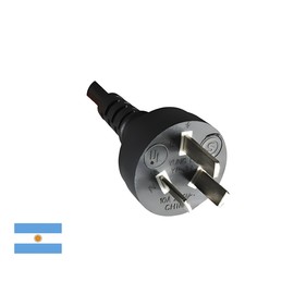 Power cable 1.80 m UL/ARG 37/YC Argentina 3 Pin IEC 320 EN 60320 °C5 (Black)