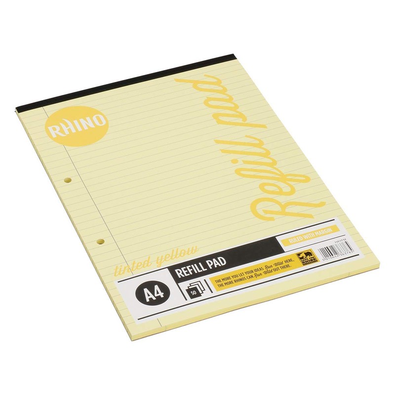 RHINO A4 Refill Pad, Writing Pad, 100 Page / 8mm