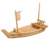 BIPEGE Wooden Sushi Boat Serving Tray, 24 Inch Sushi Plate