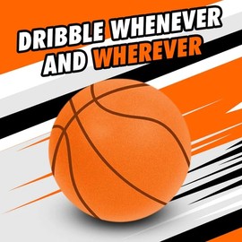 Silent Basketball - 2024 Upgraded Size 3 (7.1") Indoor Basketball | Quiet Bounce Dunk Basketball | Foam Basketball | Silent Basketball Dribbling Indoor | Mute Ball