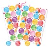 Sayings Stickers, Set of 48: Round Stickers with Sayings, Round