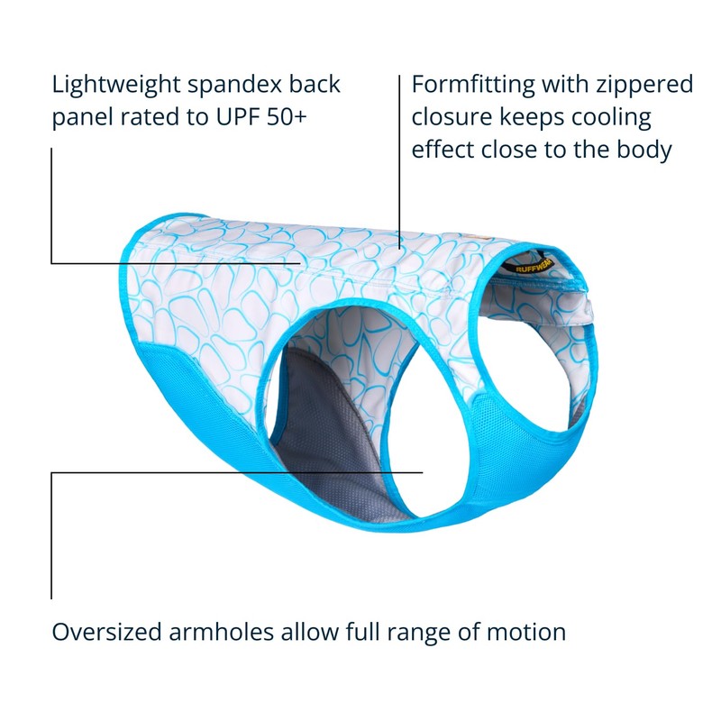 Ruffwear, Swamp Cooler Zip Dog Vest, Evaporative Cooling for Hot