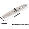 2pcs Heavy Duty Strap Hinge with Holes, Marine Strap Hinge