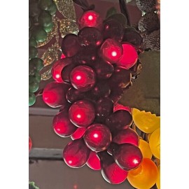 Kurt Adler 100-LIGHT SET GRAPE CLUSTER Red BURGUNDY GRAPE Indoor/Outdoor H1283BURG NEW
