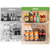Voova Lazy Susan Turntable Organizer for Refrigerator, 360° Rotating Fridge