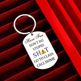 Dorm Room Essentials for Guys Boys Girls, School Stuff for Teen Girls Boys, Back to School Gifts for Students, Cool Stuff for Teens, Have Fun Keychain, College Essentials Freshman Gifts for Him Her