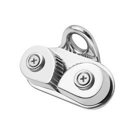 DONGKER Cam Cleat Marine 1 Piece Stainless Steel Bulkhead Clamp Boats Cam Clamp Curry Clamp with Wire Guide Ring for Max. 15 mm Rope