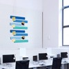 Vuzvuv 8 pcs Bulletin Board Bar Strips with 50 Pushpins