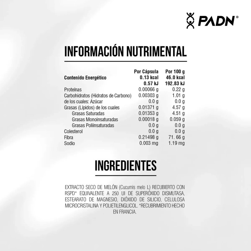 Sod+ Superóxido Dismutasa Antioxidante 60 Cáps Padn - 2 Pack