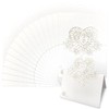 Table Place Cards, 40 Pcs Laser Cutting heart Wedding Name