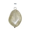 KRIO 1 x Rutile Quartz Worry Stone Pendant with Silver