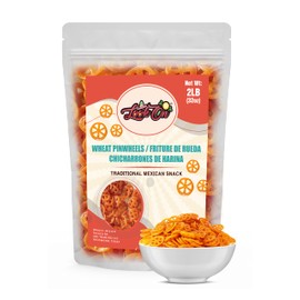 Duritos (Duros) 2LB - Wheat Pinwheels Snacks - Fritura De Rueda - Mexicans Traditional Chicharrones De Harina - Wheel Puffs Chips by LookOn