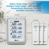 Indoor Outdoor Thermometer Wireless, 4.5 Inch Display Digital Hygrometer Thermometer