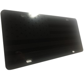 American Flag Reflective Heavy Duty Aluminum License Plate S15