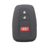 kcpros 2Pcs Rubber Silicone 3 Buttons Smart Key Fob Cover