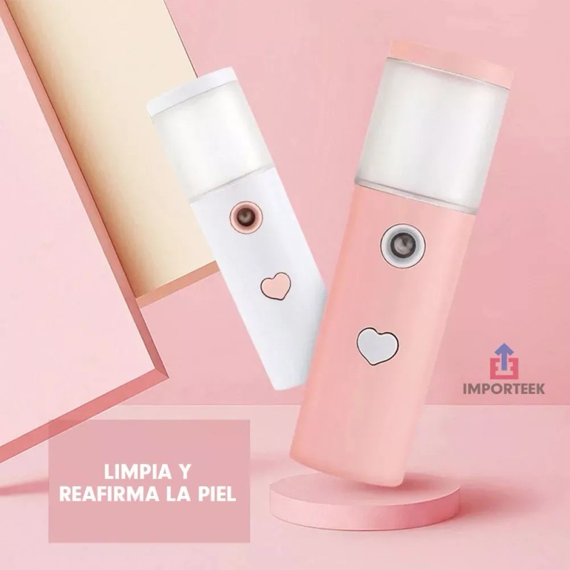 Importeek Difusor Humidificador Facial Sanitizante Recargable Portatil