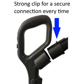 Shark Vacuum Hose Replacement, 2.5m Extendable, Compatible with NV602UK NV602UKT NV702UK NV702UKT NZ690UK NZ690UKT, Black