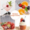 16pcs Stainless Steel Cocktail Stick and 1pcs Marble Tank,Cocktail Clip,Appetiser