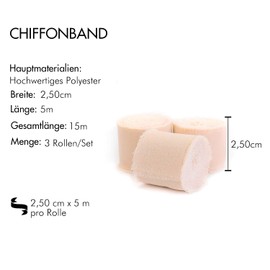 BYZANDQI Ribbon 2.5 cm x 18 m Light Pink Wedding Chiffon Ribbon Gift Ribbon Fabric Ribbon Decorative Ribbon Silk Ribbon