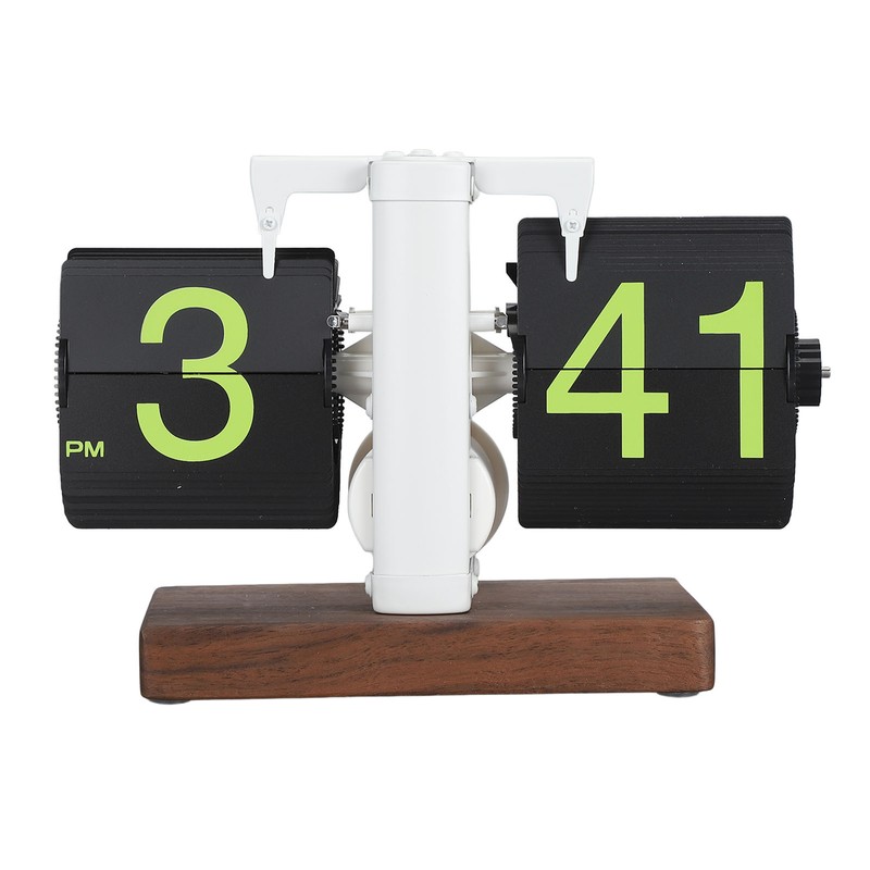 Digital Flip Clock 12h Single Sided Large Numbers Automatic Retro