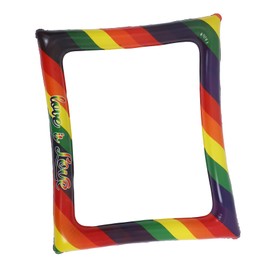 Mobestech Portable Rainbow Photo Booth Prop Inflatable Birthday Frame for Girl Party