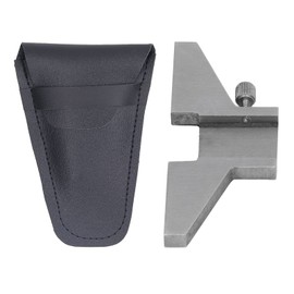 Base De Profundidad Del Calibrador, Perilla De Tornillo Del Calibrador Con Dial De Acero Inoxidable, Accesorio De Base De Profundidad Templada De Rectificado De Alta Precisión Para Medir