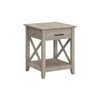 Bush Home End Table with Drawer, Nightstand with Storage, Living