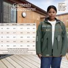 HHE Women's Plus Size Lightweight Windproof Jacket, Water-Resistant Windbreaker Jacket