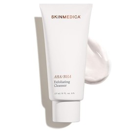 SkinMedica Jabón facial exfoliante AHA/BHA (nuevo embalaje), exfoliante facial suave con aceite de jojoba para una piel más suave y radiante, ayuda a mejorar la apariencia del tono y la textura de la piel (6 onzas líquidas)