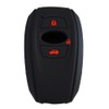 Egg_Market【ETS02AR】 トヨタ・スバル用 キーケース キーカバー リモコンキーカバー 黒/赤 BRZ GR86 レガシィ レヴォーグ